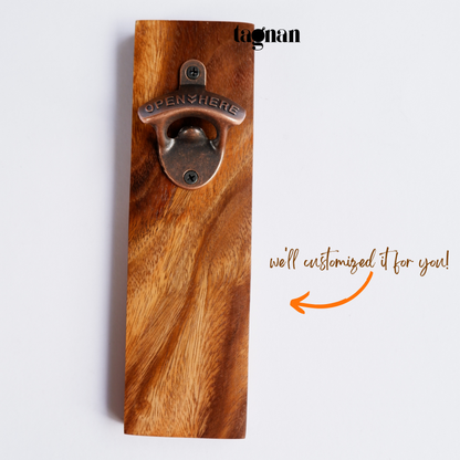 Wall Mounted Bottle Opener / Beer Opener Plain and Personalized